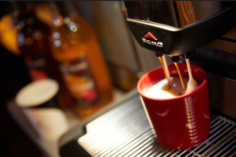 Coffee from a Freshground coffee machine