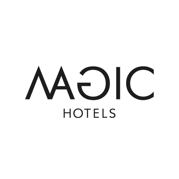 Magic Hotels circle white Magic Hotels circle white
